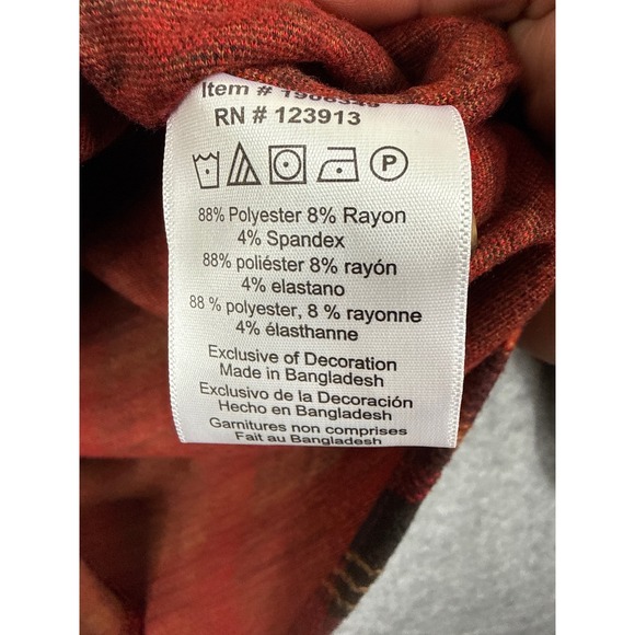 Jachs New York Mens Red Plaid Flannel Shirt Long Sleeve Button Down Small NEW - Picture 4 of 12